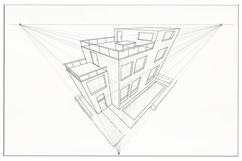 3 Point Perspective Drawing Buildings