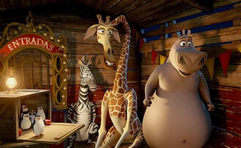 HD wallpaper: Madagascar poster, hippo, Lion, Gloria, Alex, Melman ...