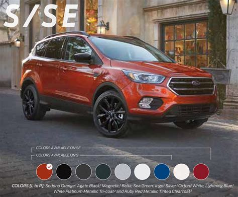 2020 ford escape colors chart - tu-bagger