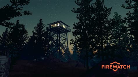 Fire lookout tower in the night - Firewatch wallpaper - Game wallpapers ...