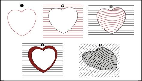 How To Draw 3d Heart - Step By Step - Cool Drawing Idea