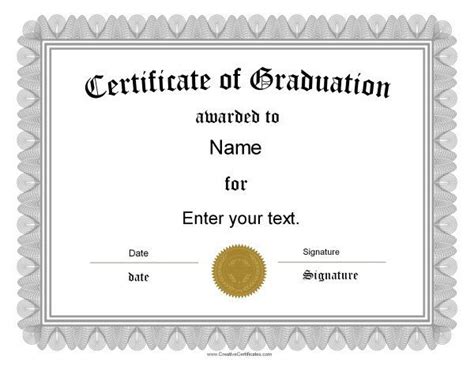 FREE 2024 Graduation Certificate Templates | Edit Online