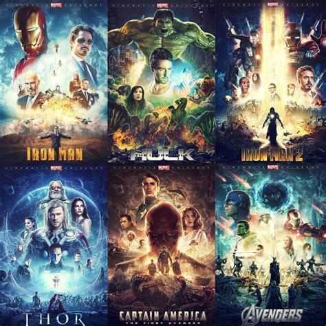 MCU Phase 1 posters by merakigrafx : r/Marvel