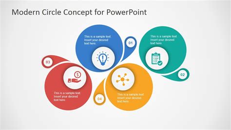 Modern circle diagram template for powerpoint