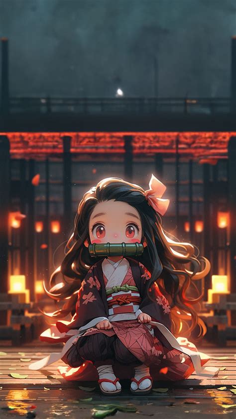 Demon Slayer Nezuko Kamado Wallpaper 4K | Anime chibi, Anime drawings ...