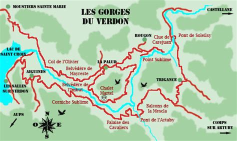 Gorges du Verdon carte Archives - Voyages - Cartes