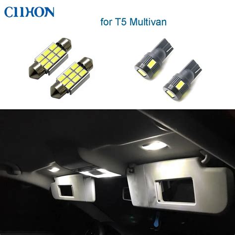 Ciihon 16pcs Car LED Lights for VW T5 Multivan,White Auto Interior ...