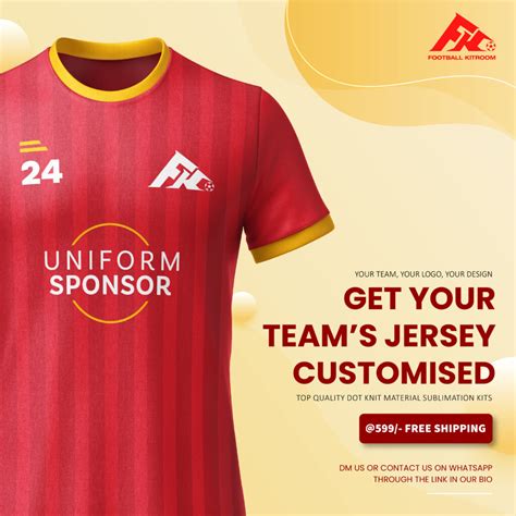 Get a customized jersey for your team - Footballkitroom