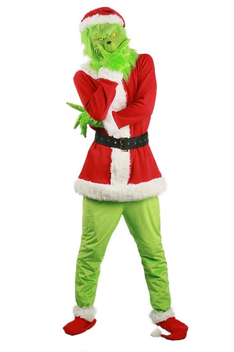 2017 Grinch Costume Movie How the Grinch Stole Christmas Cosplay Outfit ...