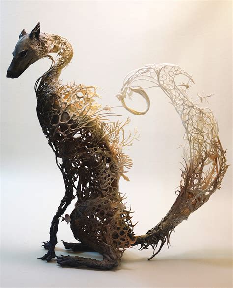 Gorgeously Surreal Sculptures Intricately Fuse Animals with Nature