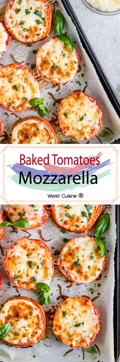 Baked Tomatoes with Mozzarella & Parmesan - Healthy Recipes | Clean Eating