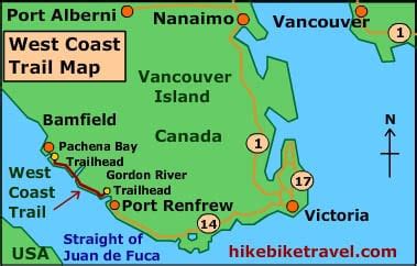 west coast trail map