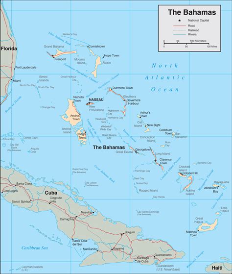 Bahamas Map - Detailed Map of The Bahamas