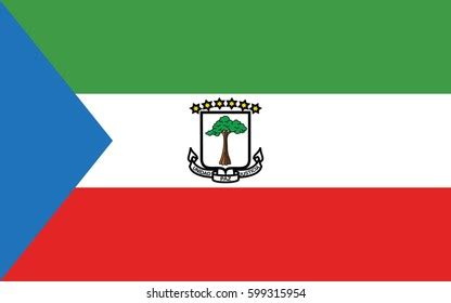 Flag Equatorial Guinea Stock Vector (Royalty Free) 599315954 | Shutterstock