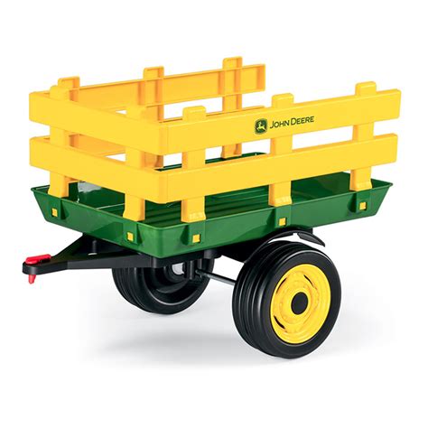 Kids John Deere Classic Farmyard Tractor Wheeled Trailer - Peg Perego ...