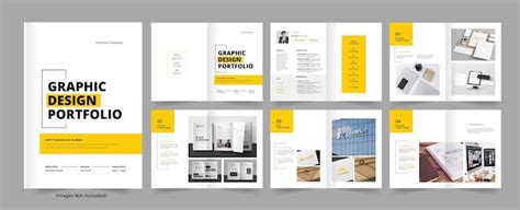 Premium Vector | Graphic design portfolio layout template