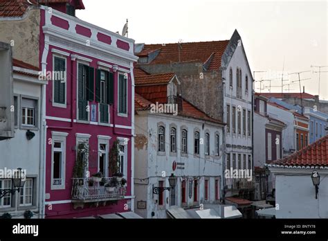 A glimpse at one of Cascais old town streets Stock Photo - Alamy