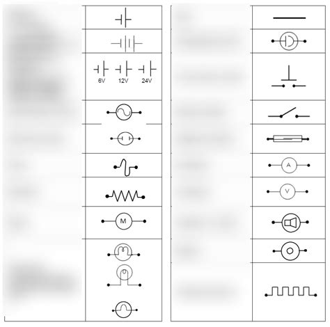 4.10 - ELECTRICAL SYMBOLS 💡 Diagram | Quizlet