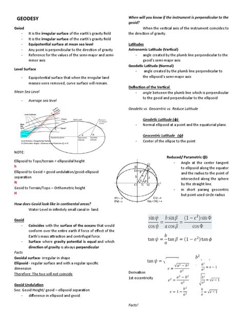 GEODESY | PDF | Latitude | Geodesy