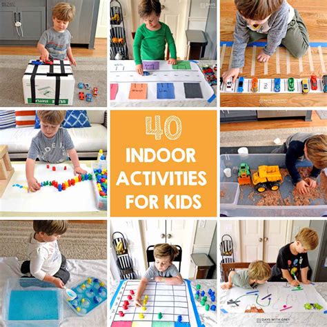 40 Indoor Activities for Kids - Days With Grey