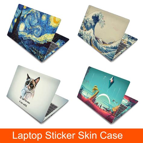 Royqueen Universal Laptop Cover Sticker Skins Sea Wave Van Gogh ...