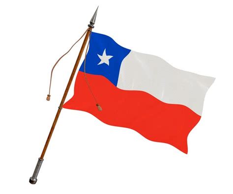 Premium Photo | National flag of chile background with flag of chile