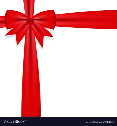 Gift bow with ribbon Royalty Free Vector Image