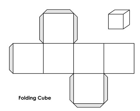 Folded Cube Template