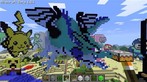 Minecraft Dragon Pixel Art