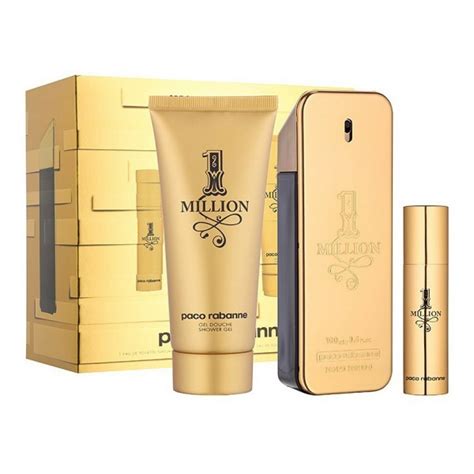 1 Million Gift Set by Paco Rabanne, 3 piece gift set: 3.4 oz eau de ...