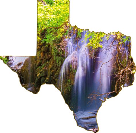 Wimberley Puzzle Company Gorman Falls Waterfall | Texas-Shaped Magnet ...