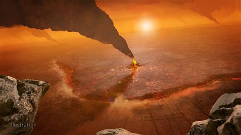 The atmosphere of an exoplanet reveals secrets about its surface