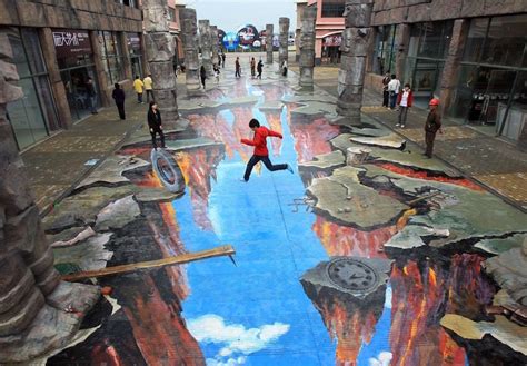 3D Street Art: 14 Eye-Popping Optical Illusions Created In Chalk