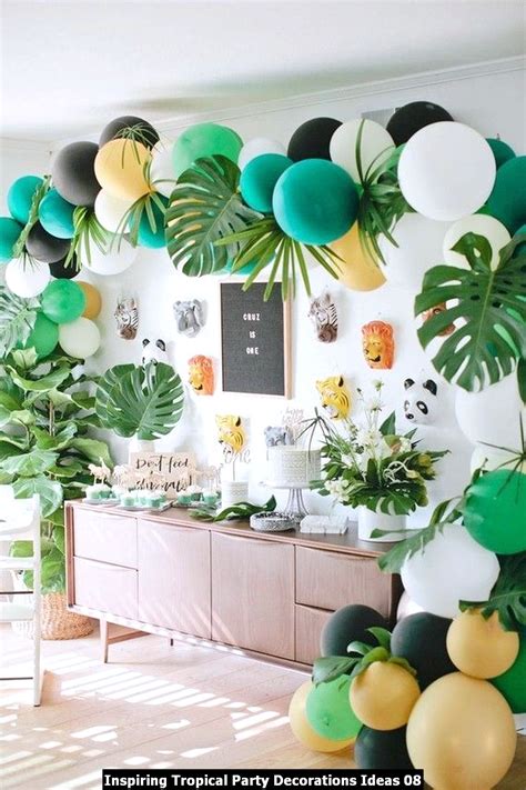 Inspiring Tropical Party Decorations Ideas - MAGZHOUSE