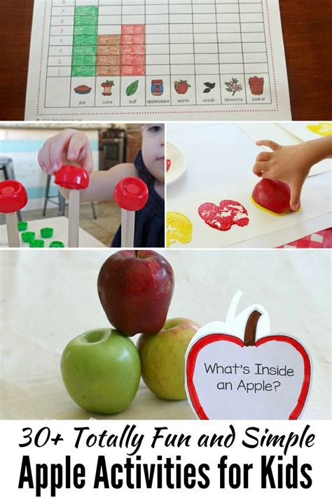 30+ Super Simple Apple Activities for Kids - Autistic Mama