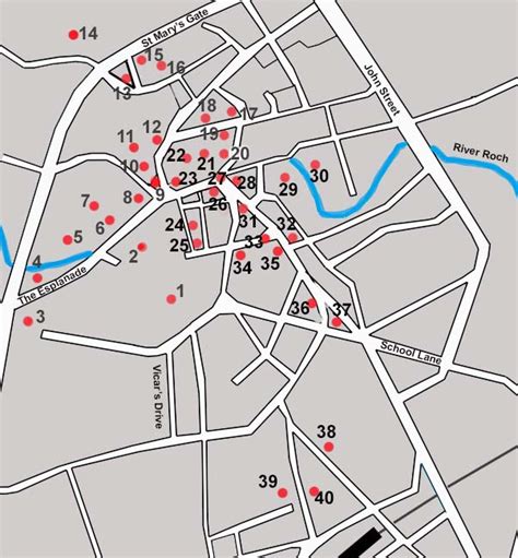 Rochdale Menu Map