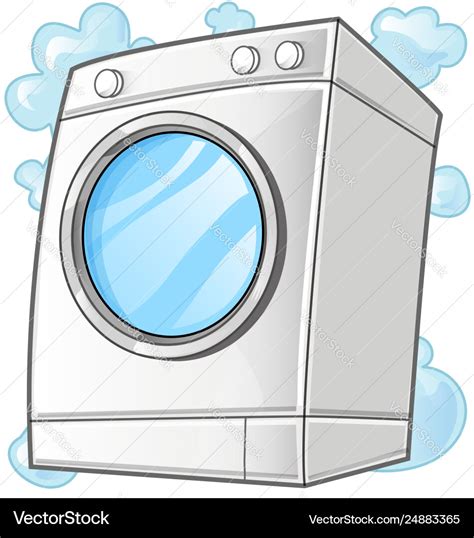 Washing machine clip art Royalty Free Vector Image