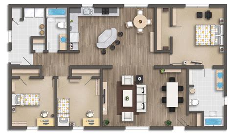 Floor plan rendering by TALENS3D on DeviantArt