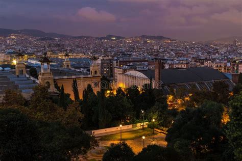 Aerial View of Barcelona City, Spain Stock Photo - Image of barcelona ...