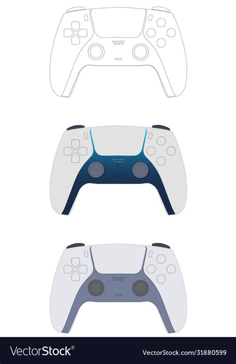 Ps5 controller Royalty Free Vector Image - VectorStock