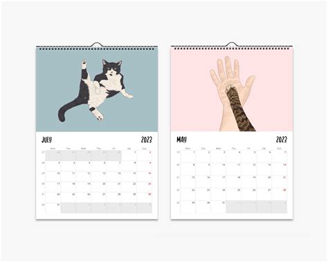 Printable Cat Calendar 2024 | Printable Calendar 2024