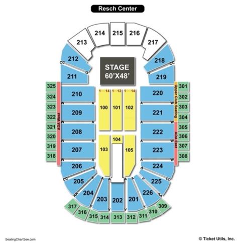 Resch Center Seating Chart Eric Church - Center Seating Chart