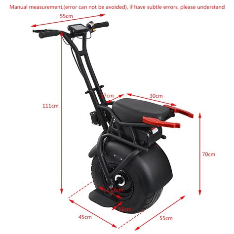 Big Wheel Adult Electric Bicycle One Wheel Electric Motorcycle 1000w ...