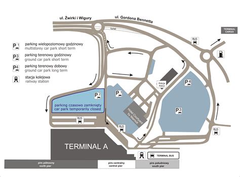 Terminal autokarowy - Lotnisko Chopina w Warszawie