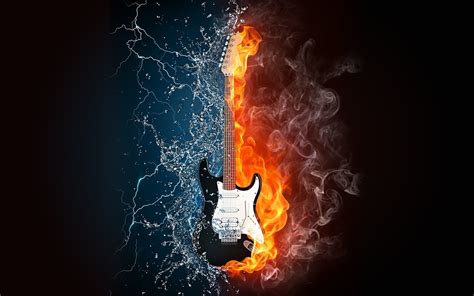 Guitar On Fire Wallpaper (64+ images)