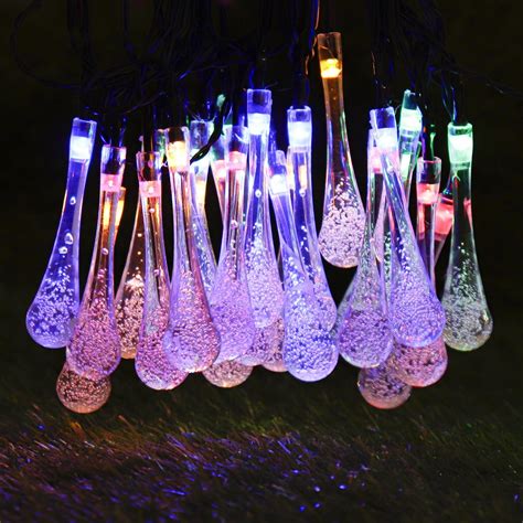 20/30LEDs Garden Dreamy Fairy Lights Solar String Lights ,Water Droplet ...