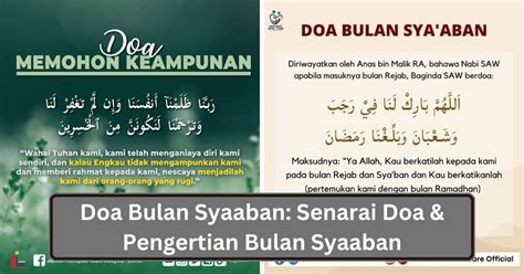 Doa Bulan Syaaban: Senarai Doa & Pengertian Bulan Syaaban