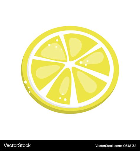 Lemon slice cartoon Royalty Free Vector Image - VectorStock