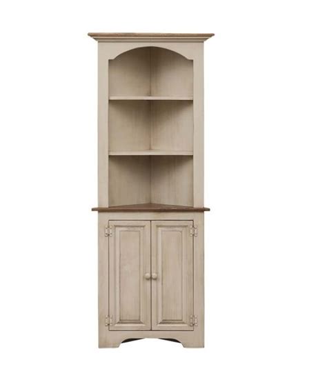 Corner Cabinet with open shelves - Carriage House Furnishings