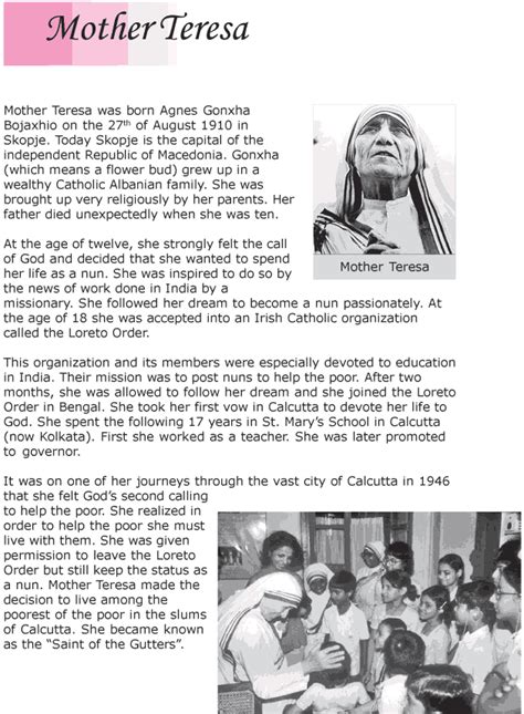 Mother teresa biography – Artofit